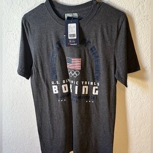 Men’s Small U.S.A. Olympic Boxing Trials Charcoal T-Shirt NWT 2023